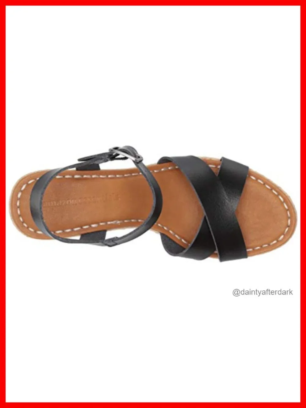 Womens Espadrille Wedge Sandals Adjustable Buckle Faux Leather Slingback